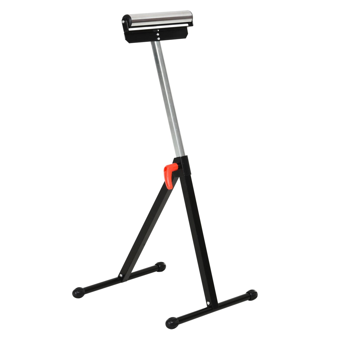 Homcom Rollbock mit verstellbarer Rolle – 44 x 50 x 68–110 cm – Schwarz/Silber