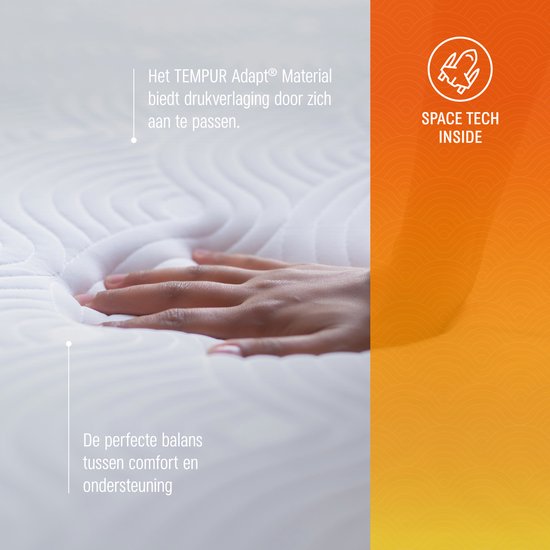 EASE™ by TEMPUR® Matratze - Hergestellt aus TEMPUR® Material - 18 cm dick - Memory Foam Matratze - Mittlerer Härtegrad - 160x200x18cm