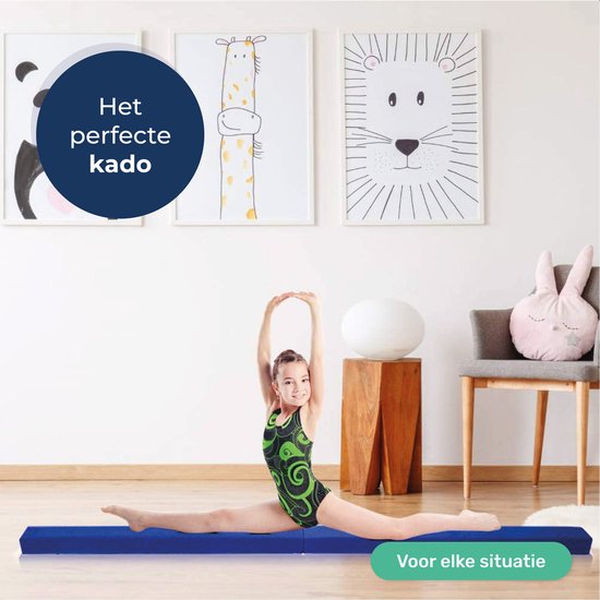 ProSkill Gymnastikbalken - 210cm - Schwebebalken - Für Zuhause - Zusammenklappbar - Gymnastik