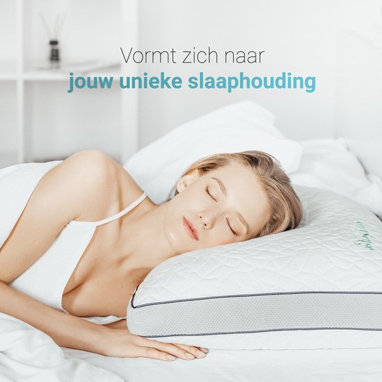 CozySense® Memory Foam Pillow - Ergonomisches Memory Foam Pillow - Gegen Nackenschmerzen - Verstellbares Schlafkissen - Seitenschläfer, Rücken- und Bauchschläfer