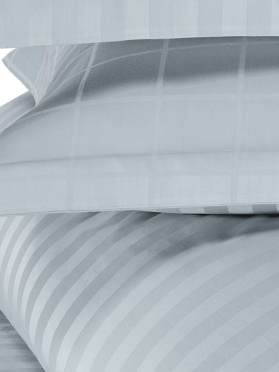 De Witte Lietaer Bettbezug aus Baumwollsatin Zygo – Hotelgröße – 260 x 240 cm – Blau