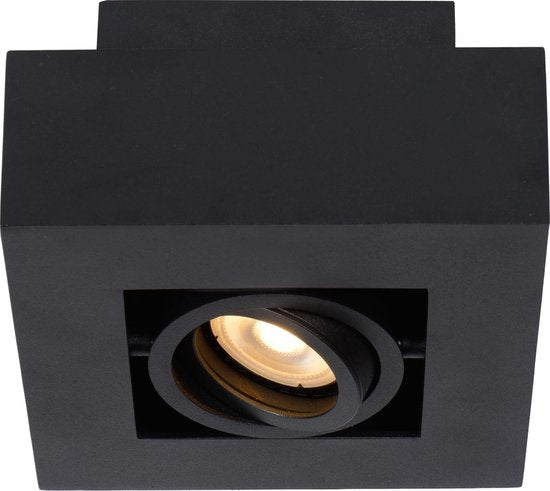 Lucide XIRAX – Deckenstrahler (Deckenleuchte) – LED „Dim to warm“ – GU10 – 1×5 W 2200 K/3000 K – Schwarz