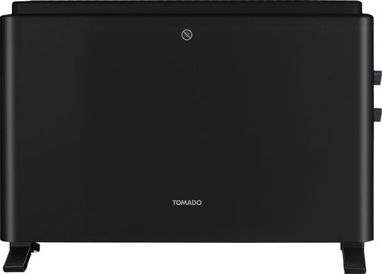 Tomado THC2003B - Elektroheizung - Konvektorheizung - 24m² - 2000 Watt - Schwarz