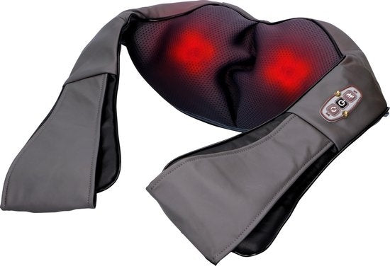 Grundig Elektrisches Shiatsu-Massagekissen - Nackenmassagegerät - 8 Massagetasten - Wärmefunktion