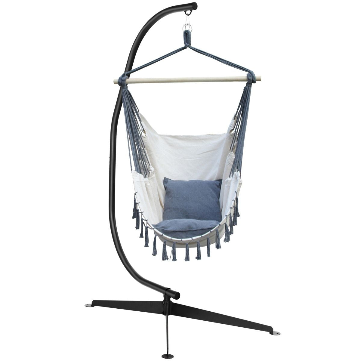 Coast C-förmiger Hängestuhlständer - 207cm - 150kg Tragkraft - Schwarz