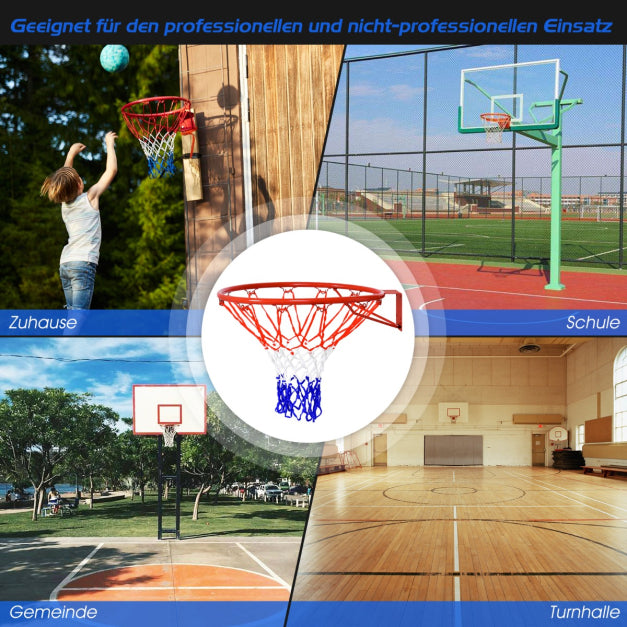 Coast Basketballring - Stahl - Ø 45cm - Rot-Weiß-Blau