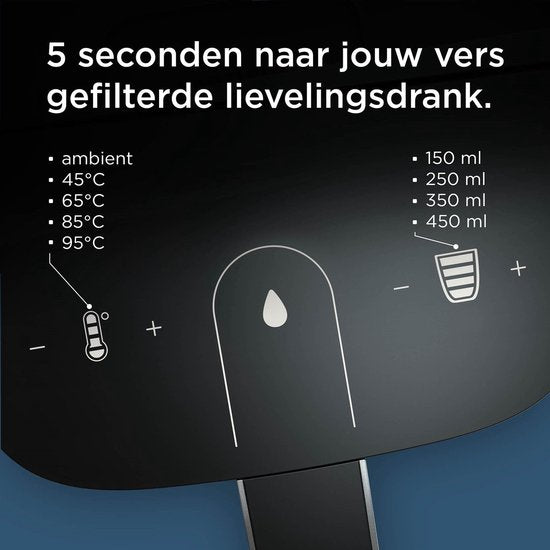 BRITA Cube Wasserspender und Teemaschine für zu Hause – Schwarz – Für perfekten Tee dank verschiedener Temperatur- und Mengen-Einstellungen – UV-C-Technologie – inkl. Maxtra Pro Kalk-Expert-Filter