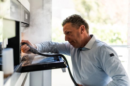 Techweise TS1 Dampfreiniger - 100+ Oberflächen - 45 Minuten - 3,6 bar - grau