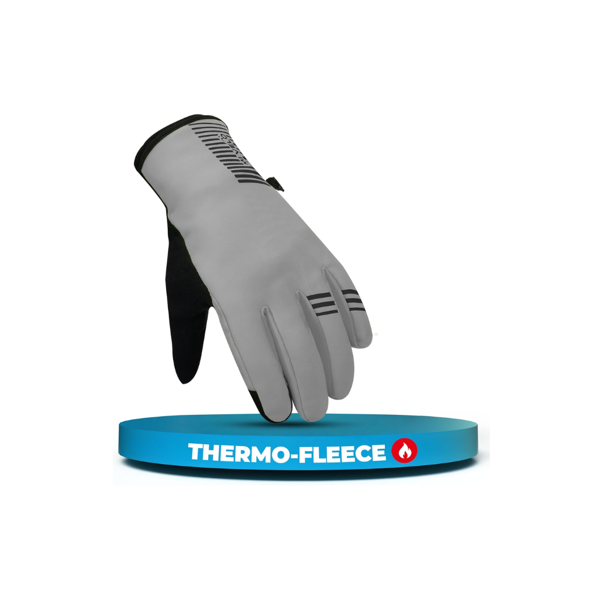 MiVelo Winterhandschuhe - Thermo-Fleece & 3M - Winddicht, Wasserdicht, Touchscreen & Anti-Rutsch - Vollständig reflektierend - Größe XL