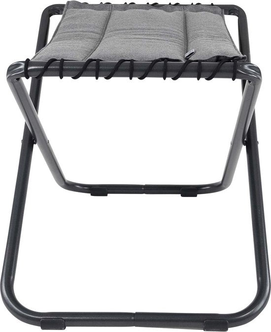 Crespo – Fußhocker für Liege – AP/306 – Tex-Comfort – Hellgrau