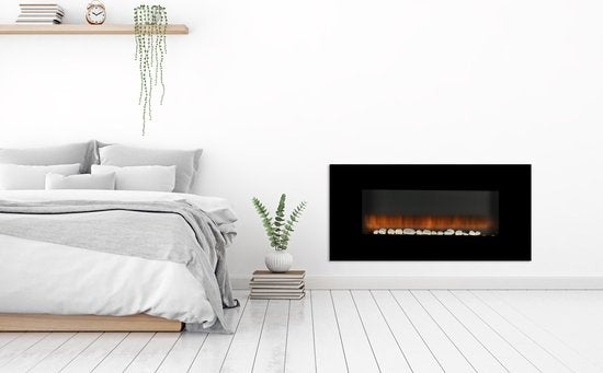 alpina Elektro-Ambiente-Kamin mit Feuereffekt - Wandverkleidung - 1800-2000 Watt - Fernbedienung