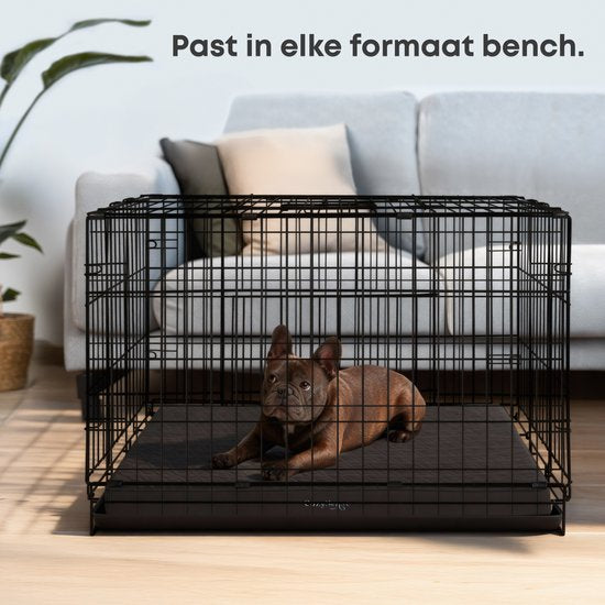 CozySense® Orthopädisches Hundekissen 75 X 45 Cm - Größe M - Wasserdicht - Geeignet als Sitzkissen & Hundebett - Waschbarer Bezug - Schwarz