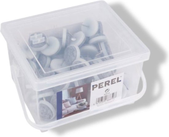 Perel Filzgleiter mit Nagel, Bodenschoner, Ø 24 mm, 80 Stück,