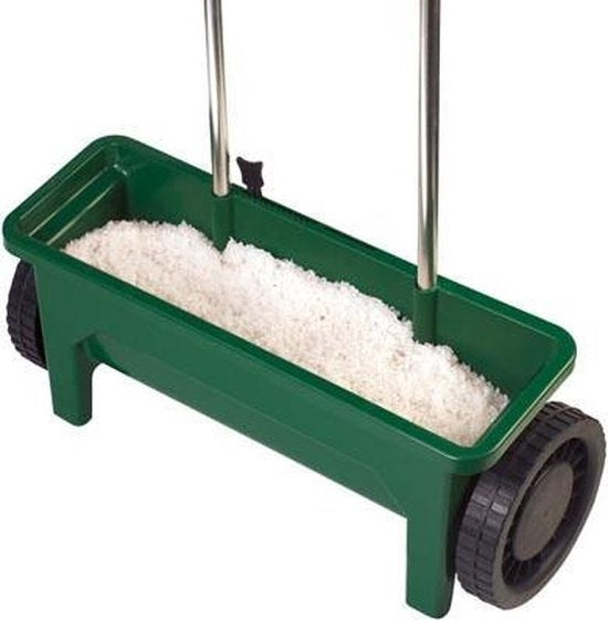 Toolland Streuwagen, einstellbare Dosierung, Streugut 0-8 mm, 12 Liter, grün