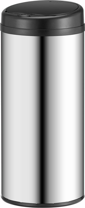 Automatischer Abfallsammler / Abfallsammler / Sensorabfallsammler - 50 Liter - Silber - Rund