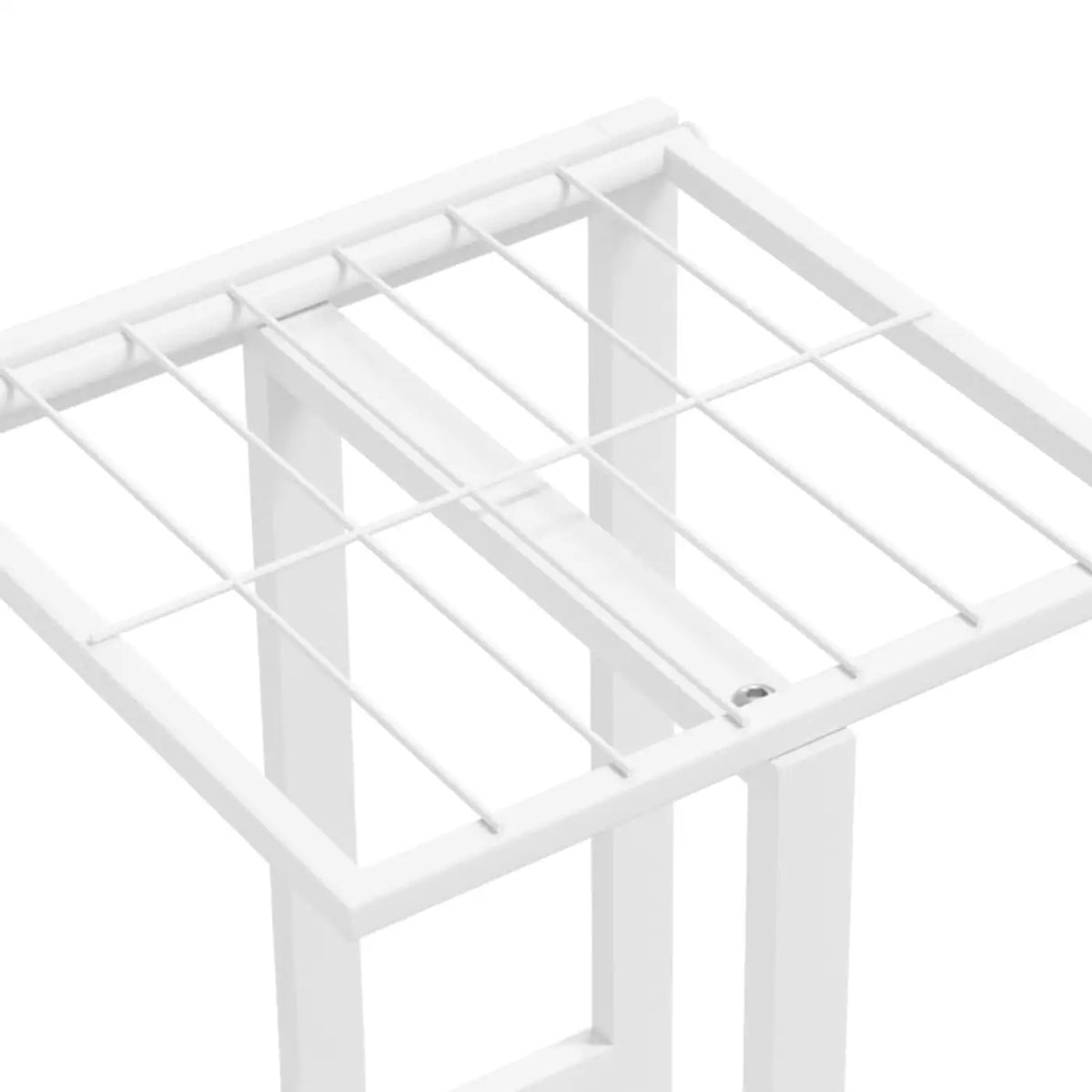 MINGHOU Pflanzenregal, 4-stöckig – Weiß – 22 x 43 x 76 cm – Metall, für drinnen und draußen