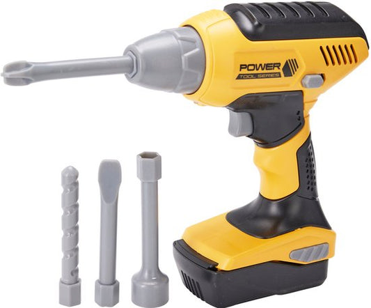 Kid Tools Werkzeug-Spielzeug-Schraubmaschine – inklusive 4 Bits – Licht & Sound – 15,5 x 6 x 17 cm