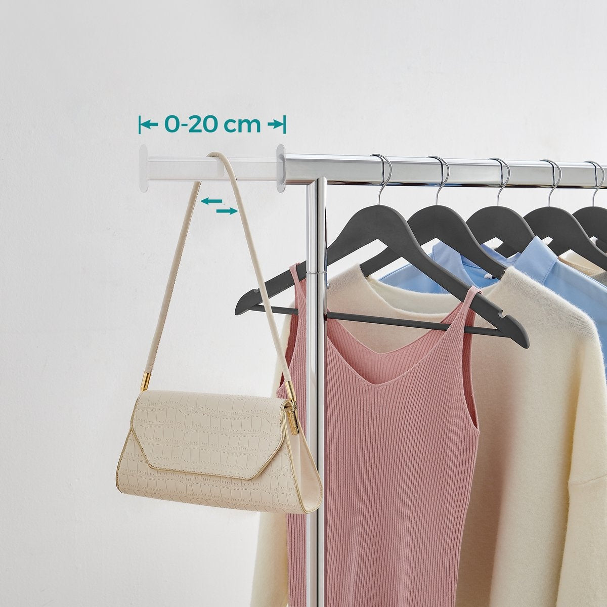 O'DADDYÂ¬Ã† Kleiderständer auf Rädern - Metall - stabil bis zu 90kg