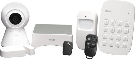 Denver SHA-150 - Smart Home Sicherheit - Smart Home Alarmanlage - TUYA - Weiß