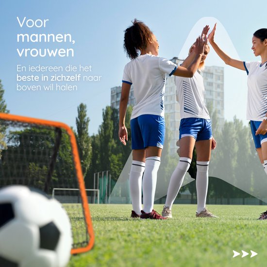 Volcan Adjustable Rebounder - Fußball-Trainingsgerät - Doppelseitiger Fußball-Bouncer - 85 x 85 cm - Inklusive Bodenanker - Doppelte Progression