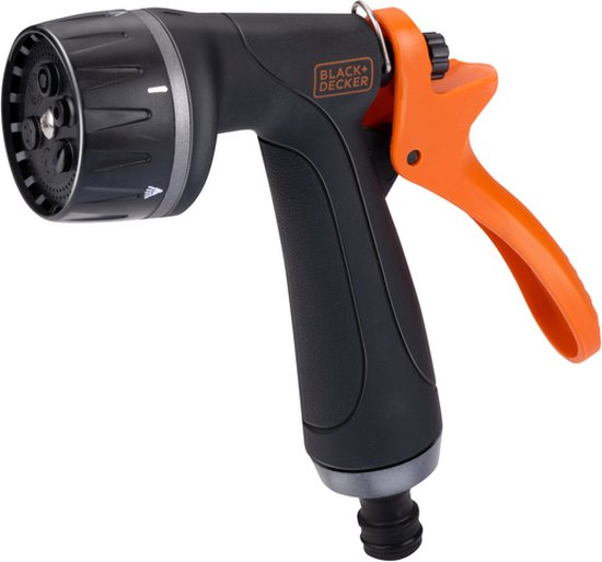BLACK+DECKER Sprühkopf – 6 Einstellungen – Universal – Schwarz/Orange