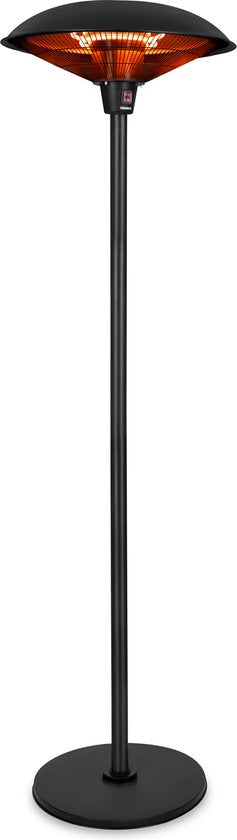 VONROC Terrassenheizstrahler Eolo â€“ Infrarot - 2000W â€“ Hohe Effizienz - 3600 Rundumwärme â€“ Halogenelementâ€“ 3 Heizstufen