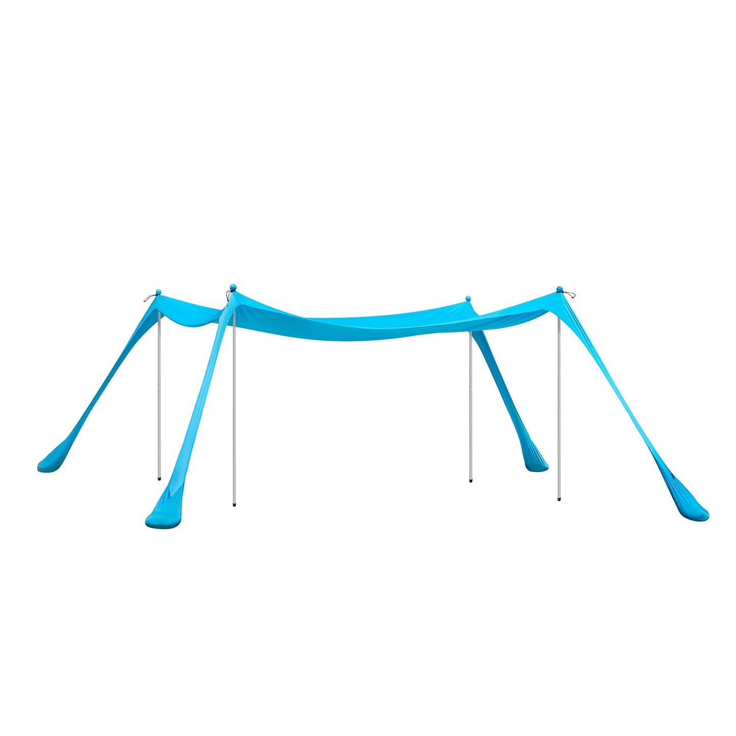 SoBuy Strandzelt 400x400x200 cm Türkis - Lycra Polyester Anti-UV UPF 30 - Tragbare Strandüberdachung mit Tragetasche