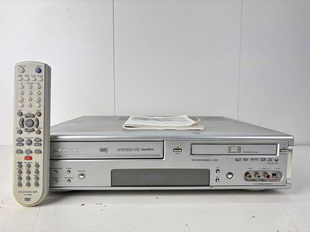 Daewoo DF-8100 Video-/DVD-Kombirekorder – Schwarz/Silber – VHS auf DVD kopieren