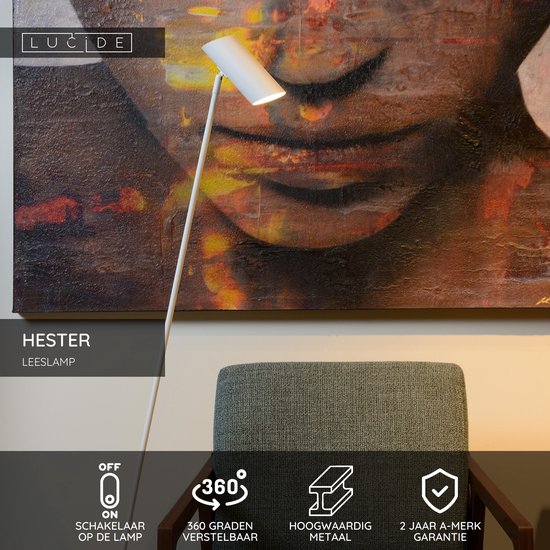 Lucide HESTER – Leselampe – 1xGU10 (MR16) – Weiß