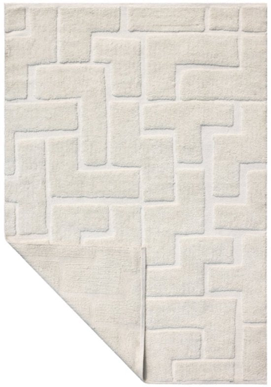 von fonQ Maze Teppich – Off-White – rechteckig – 200 x 290 cm