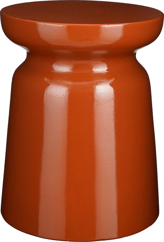 Mica Decorations Stage Beistelltisch - H45 x Ø35 cm - Zement - Orange