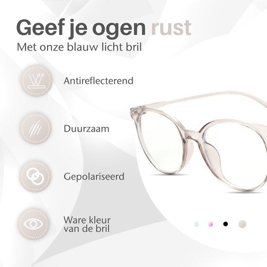 LC Eyewear Computerbrille - Blaulichtbrille - Blaulichtbrille - Displaybrille - Unisex - Transparent