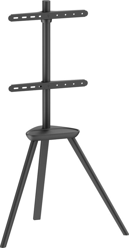 VDD TV-Ständer - Bodenständer - Studiostativ - Staffelei Design - bis zu 65 Zoll - Schwarz
