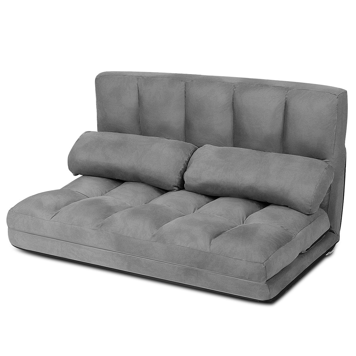 Coast Boden Sofa verstellbare Betten von Sofas Bett faul Sofa Bett mit 2 Kissen grau