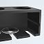 SoBuy FRG66-L-SCH Weinregal – Wandmontage – 4 Flaschen & 6 Gläser – 48 x 12 x 12 cm – Schwarz