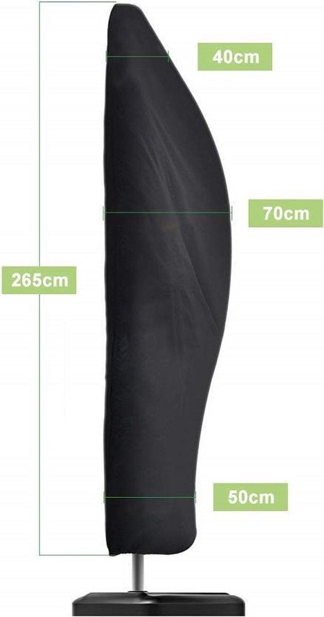 Kinzo Garden Sonnenschirmhülle - 265 x 70 cm - für hängenden Sonnenschirm - Polyester