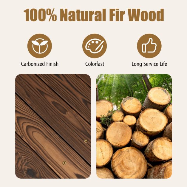 Teichbrücke Gartenbrücke Holzbrücke mit Handlauf 171 x 76,5 x 58,5 cm Dekorative Brücke Holzbrücke aus Kiefer Zierbrücke für Gartenteich