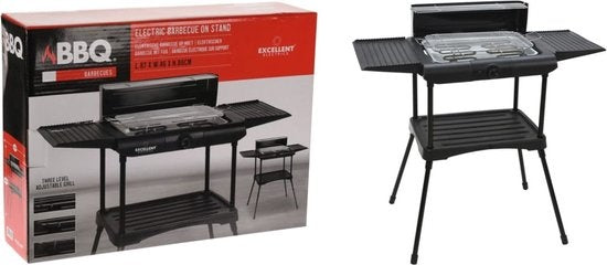 Excellent Electrics Elektrogrill - Grillfläche (LxB) 36x24 cm - 2000W - Schwarz