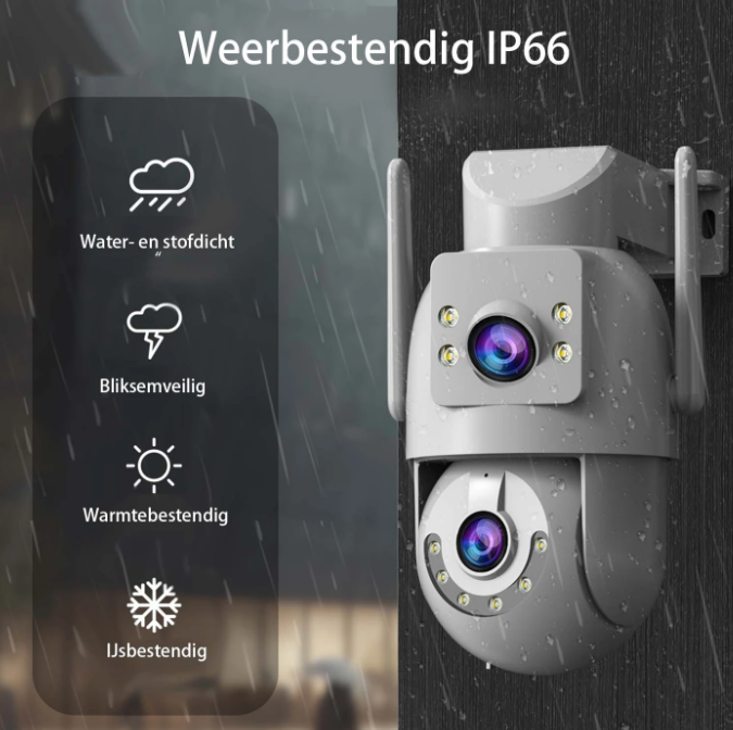 JOOAN Full-HD-Außenkamera mit drei Objektiven, Überwachungskamera für Convenience-Stores und Straßen, Personenverfolgung, 2G-, 4G- und 5G-WLAN-Smart-Kamera, H.265/H.264