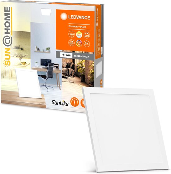 LEDVANCE Leuchte: für Decke, SunHome Panels / 2- W, 22-...24- V, Abstrahlwinkel: 11-, Tunable White, 22- ... 5- K, Gehäusematerial: Aluminium, IP2-