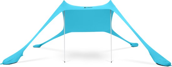 G-RAFFA Strandzelt & Schattentuch (2x2m)- Schnell aufgebaut, leicht & UPF 50+ Sonnenschutz