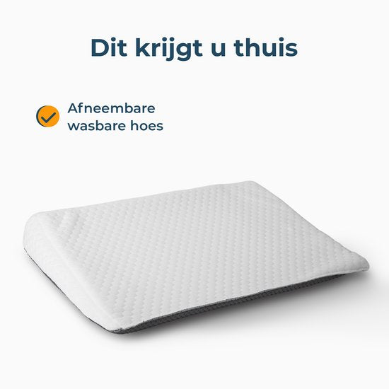 Keilkissen Orthopädisch - Bessere Schlafposition und zusätzliche Unterstützung - Rückenkissen für im Bett - Matratzenkeil - Für Baby & Erwachsene - Alyze