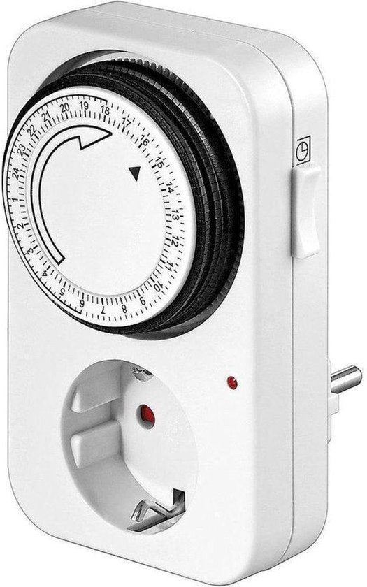 Zeitschaltuhr – Analog – Zeitschalter – Schuko – 24 Stunden – Allteq