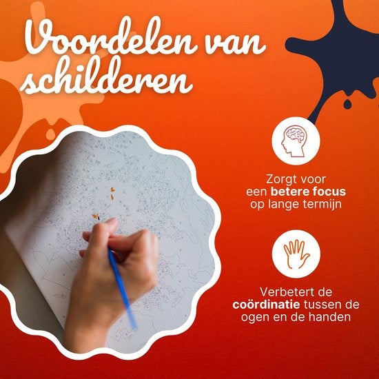 RubyeÂ® Malen nach Zahlen Erwachsene - Elefantenfamilie - inklusive Pinsel - Leinwand Malen nach Zahlen - 40x50cm