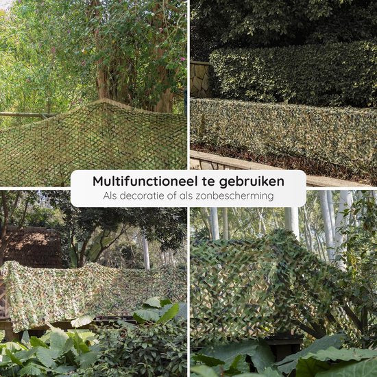 Volcan Tarnnetz 200 x 140 – Schattennetz – Camonet – Für optimale Tarnwirkung – Grün