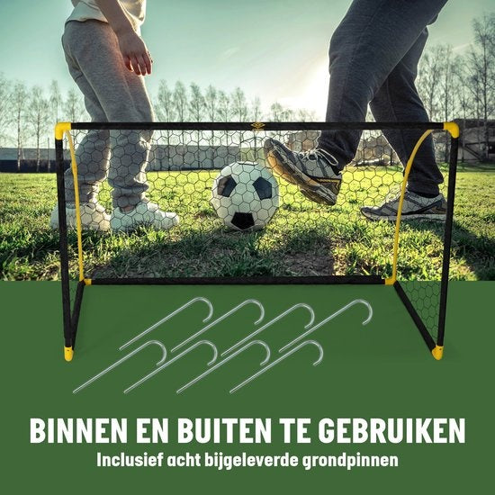 Umbro Fußballtor - Faltbar - 180 x 91 x 120 CM - Für Kinder - Schwarz/Gelb