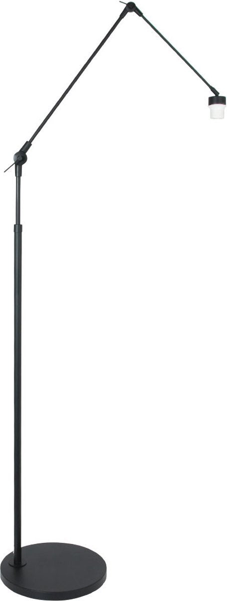 Prestige Chic Modern Stehleuchte - 1-Light - drehbar, neigbar & ausziehbar bis zu 250 cm - E27 - 35x100 cm - Wohnzimmer/Büro - Mattschwarz