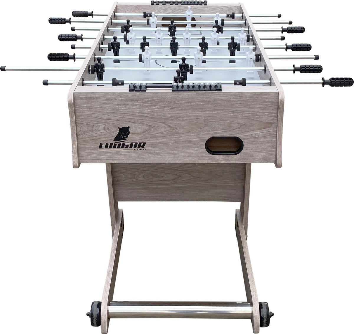 Cougar Scorpion Kick Klappbarer Fußballtisch Eiche - 122 x 61 x 80 cm - Inkl.