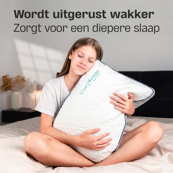 CozySense® Kinderkopfkissen - Kinderkopfkissen - Kleinkind-Kopfkissen - zerkleinerter Memory-Schaum + Mikrofasern - kühlende Technologie - füllbar - inkl. Extra 100g Schaumstoff - 40x55 cm - Kinder 2-12 Jahre alt
