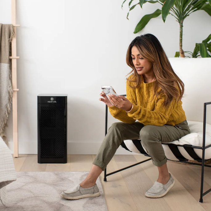 Medify MA-40 Luftreiniger mit H13 True HEPA Filter Schwarz
